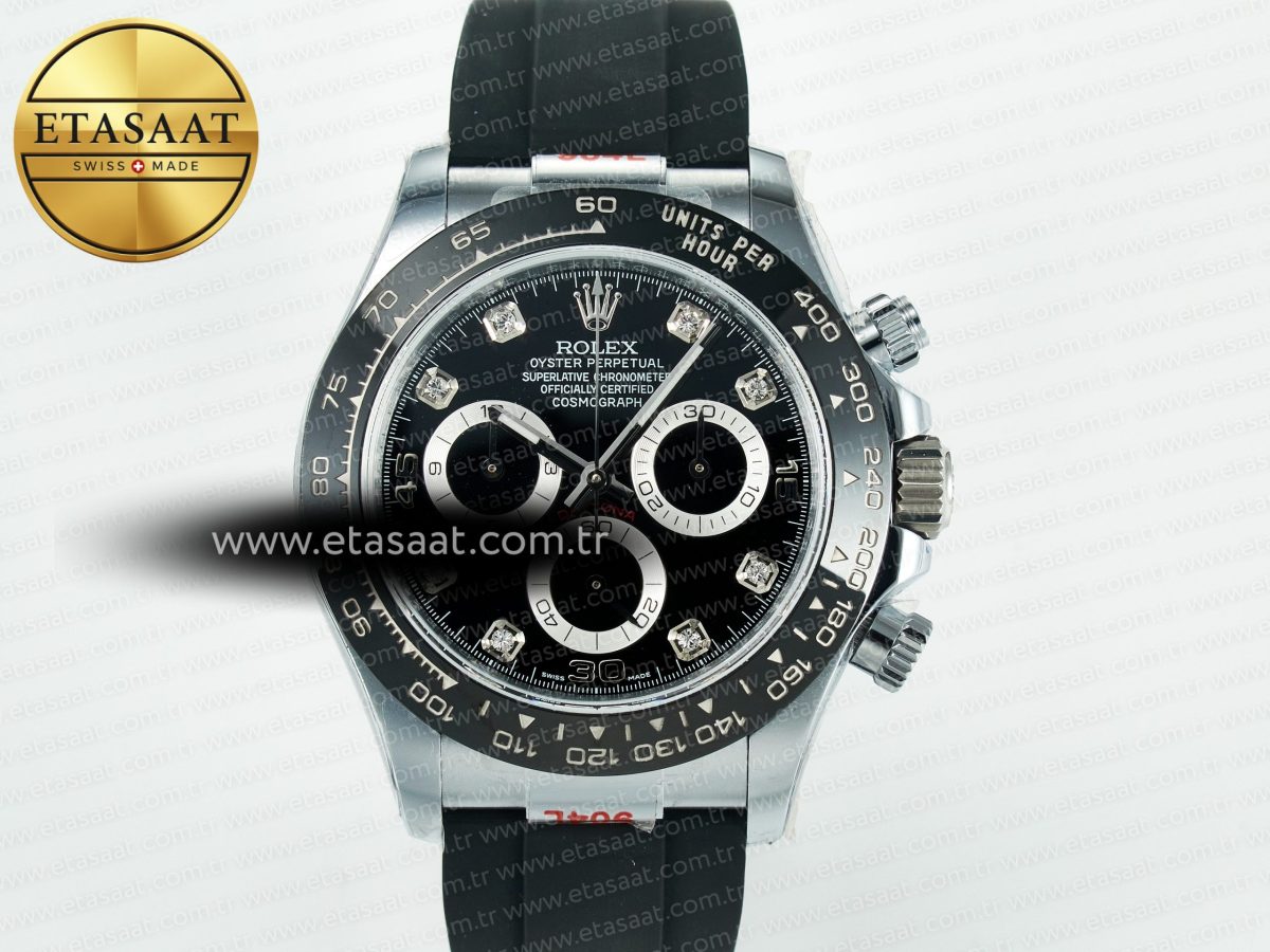Daytona 116519 QF 1:1 Best Edition Black/Grey Dial on Oysterflex Strap SH4130 V11（Gain Weight） - Görsel 4
