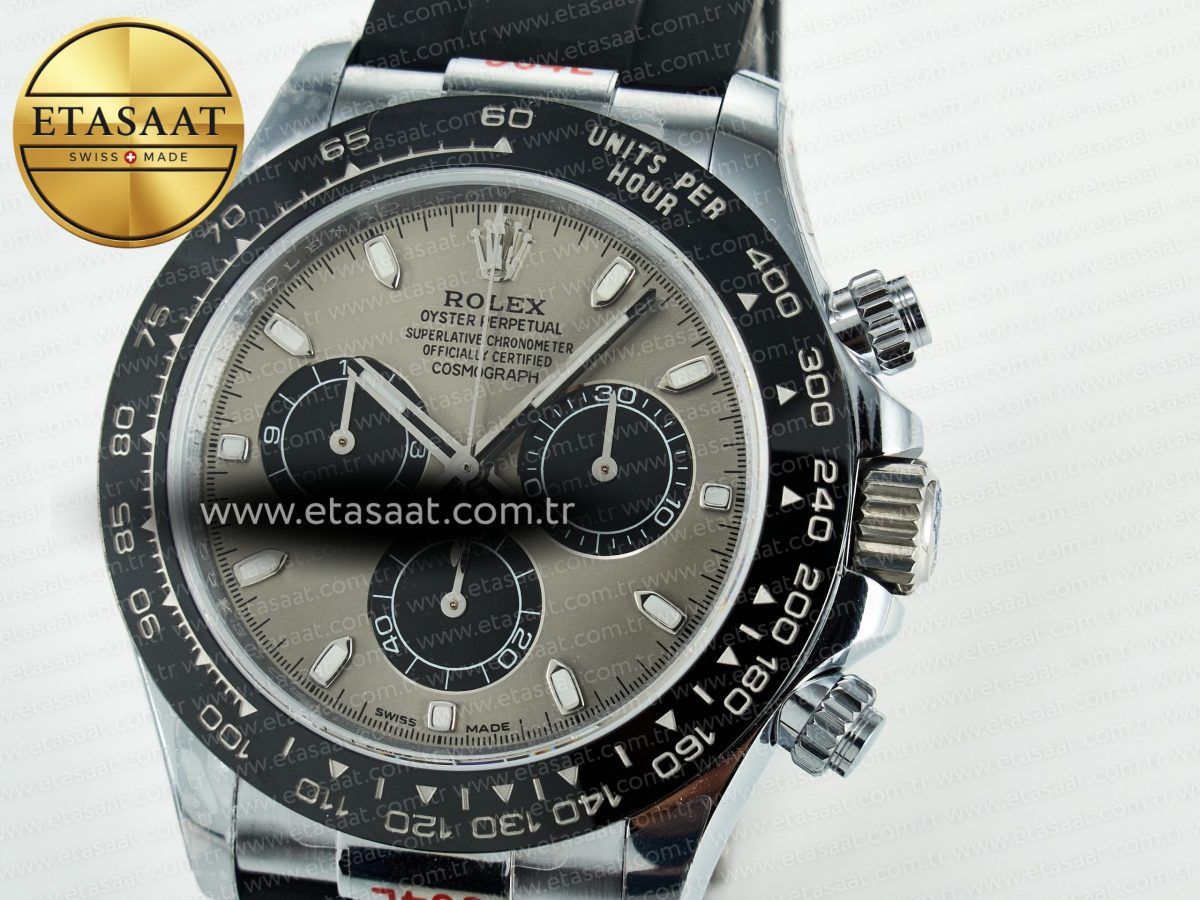 Daytona 116519 QF 1:1 Best Edition Grey/Black Dial on Oysterflex Strap SH4130 V11（Gain Weight） - Görsel 11