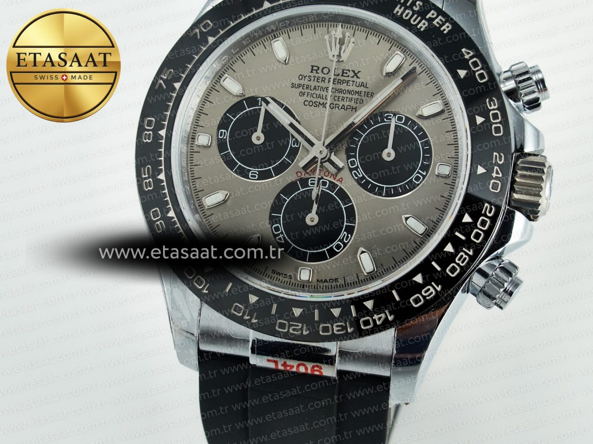 Daytona 116519 QF 1:1 Best Edition Grey/Black Dial on Oysterflex Strap SH4130 V11（Gain Weight） - Görsel 12