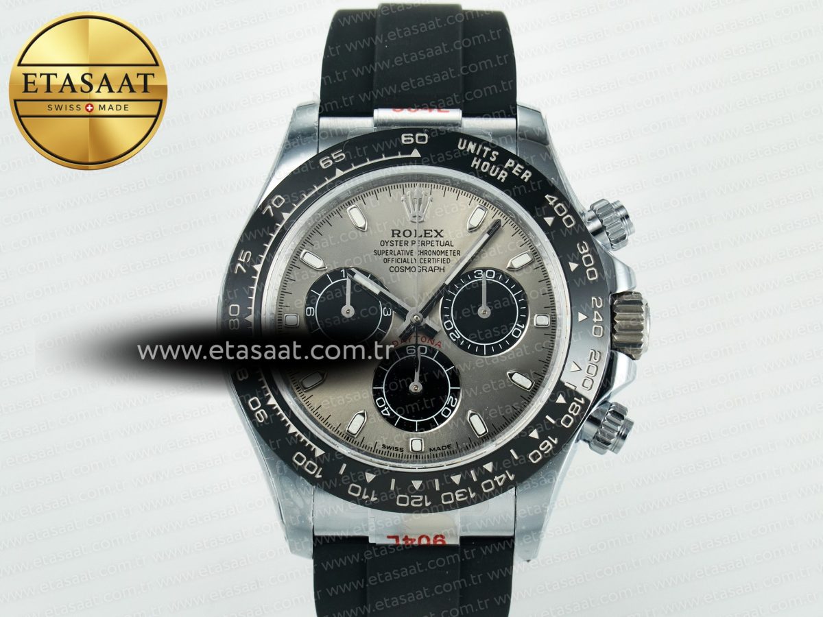 Daytona 116519 QF 1:1 Best Edition Grey/Black Dial on Oysterflex Strap SH4130 V11（Gain Weight） - Görsel 4