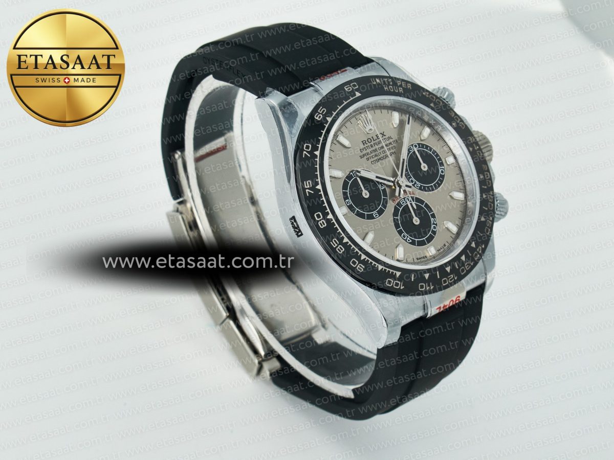 Daytona 116519 QF 1:1 Best Edition Grey/Black Dial on Oysterflex Strap SH4130 V11（Gain Weight） - Görsel 5