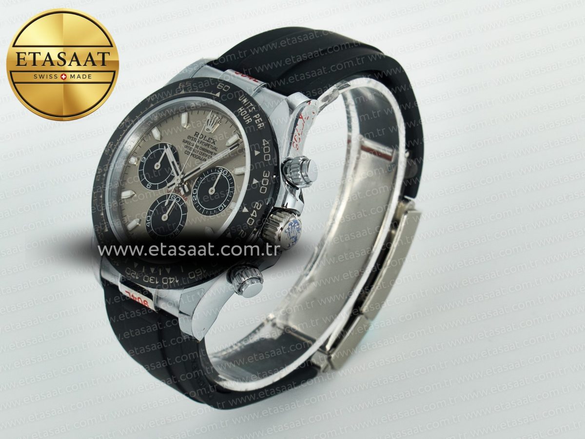 Daytona 116519 QF 1:1 Best Edition Grey/Black Dial on Oysterflex Strap SH4130 V11（Gain Weight） - Görsel 6