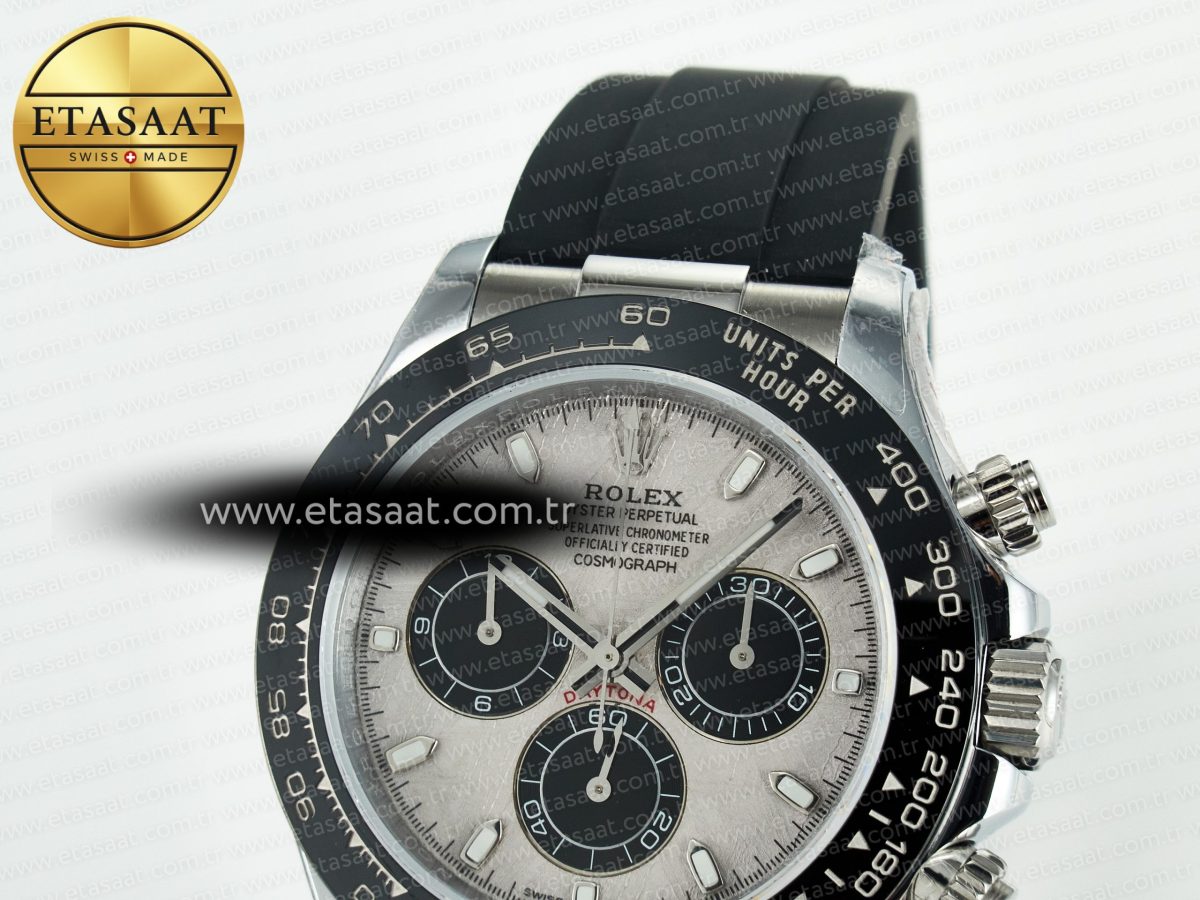 Daytona 116519 QF 1:1 Best Edition Meteorite Dial on Oysterflex Strap SH4130 V11（Gain Weight） - Görsel 9