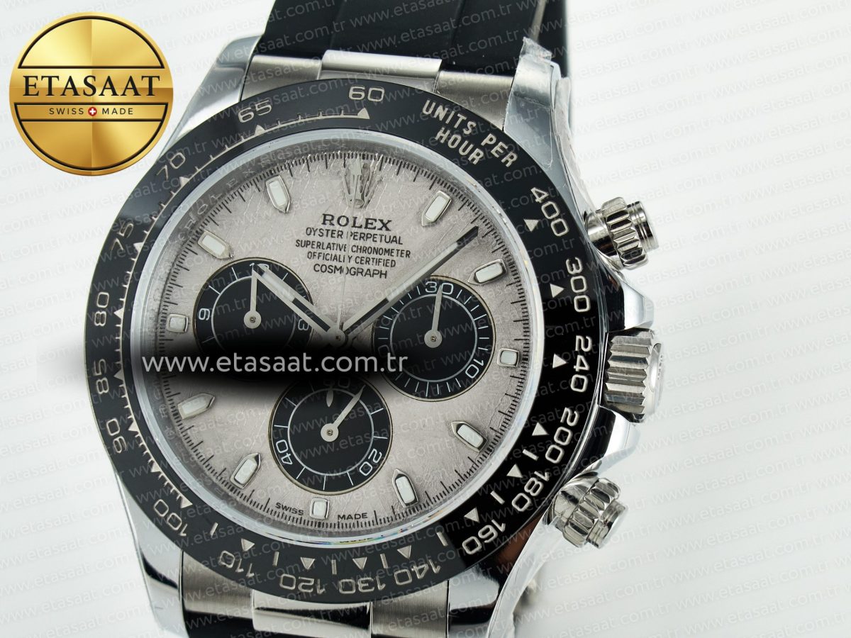 Daytona 116519 QF 1:1 Best Edition Meteorite Dial on Oysterflex Strap SH4130 V11（Gain Weight） - Görsel 10