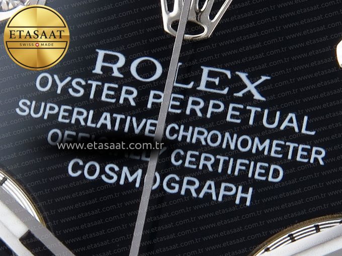 Daytona 116519 SS OMF Best Edition Black Diamonds Dial on Oysterflex Strap A7750 (Slim Movement) - Görsel 10