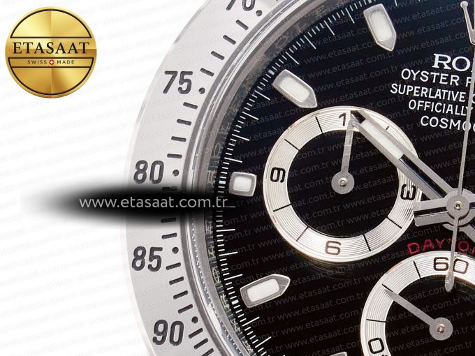 Daytona 116520 Clean 1:1 Best Edition 904L SS Case and Bracelet Black Dial SA4130 V3 - Görsel 10
