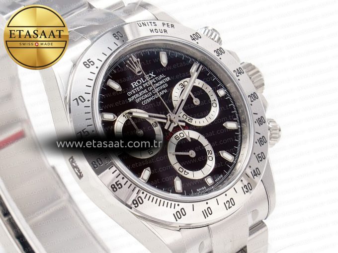 Daytona 116520 Clean 1:1 Best Edition 904L SS Case and Bracelet Black Dial SA4130 V3 - Görsel 5