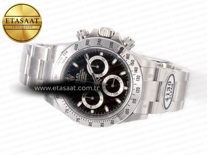 Daytona 116520 Clean 1:1 Best Edition 904L SS Case and Bracelet Black Dial SA4130 V3 - Görsel 9