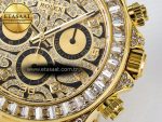 Daytona 116588 TBR “Eye of the Tiger” Clean 1:1 Best Edition 904L YG Black Diamonds Dial on Black Rubber Strap SA4130 - Görsel 12