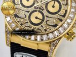 Daytona 116588 TBR “Eye of the Tiger” Clean 1:1 Best Edition 904L YG Black Diamonds Dial on Black Rubber Strap SA4130 - Görsel 13