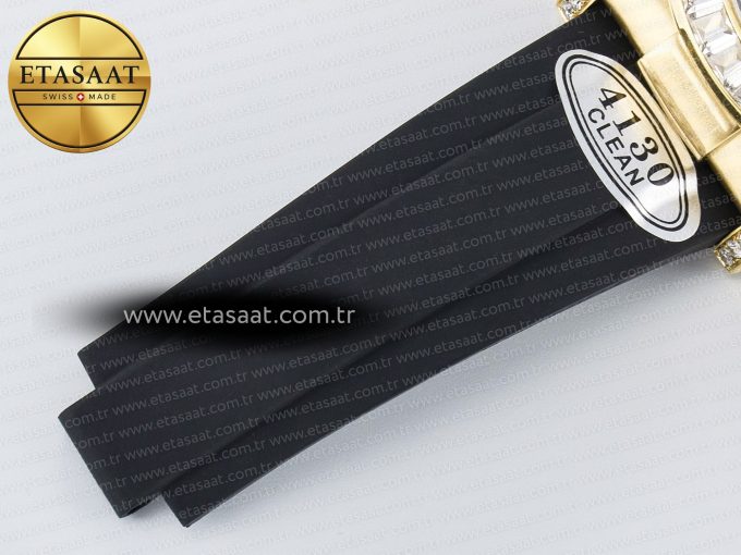Daytona 116588 TBR “Eye of the Tiger” Clean 1:1 Best Edition 904L YG Black Diamonds Dial on Black Rubber Strap SA4130 - Görsel 25