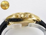 Daytona 116589 RBOW Clean YG 1:1 Best Edition 904L Rainbow Black Diamonds Dial on Black Rubber Strap SA4130 - Görsel 16