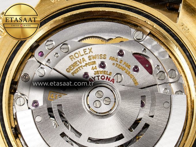 Daytona 116589 RBOW Clean YG 1:1 Best Edition 904L Rainbow Black Diamonds Dial on Black Rubber Strap SA4130 - Görsel 22