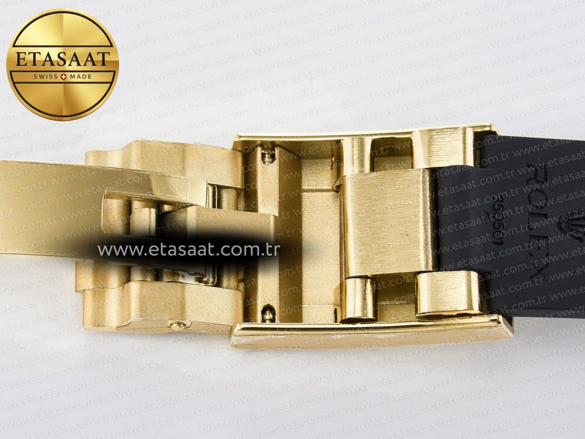 Daytona 116589 RBOW Clean YG 1:1 Best Edition 904L Rainbow Black Diamonds Dial on Black Rubber Strap SA4130 - Görsel 33