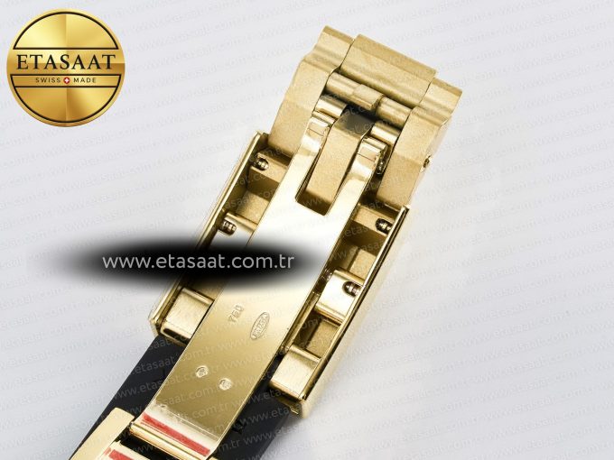 Daytona 116589 RBOW Clean YG 1:1 Best Edition 904L Rainbow Black Diamonds Dial on Black Rubber Strap SA4130 - Görsel 34