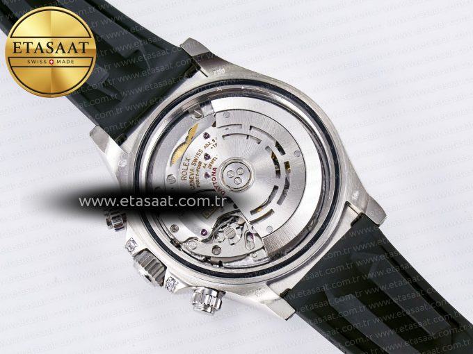 Daytona 116589 TBR “Eye of the Tiger” Clean 1:1 Best Edition 904L SS Black Diamonds Dial on Black Rubber Strap SA4130 - Görsel 19