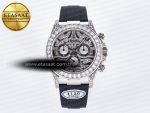 Daytona 116589 TBR “Eye of the Tiger” Clean 1:1 Best Edition 904L SS Black Diamonds Dial on Black Rubber Strap SA4130 - Görsel 3