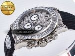 Daytona 116589 TBR “Eye of the Tiger” Clean 1:1 Best Edition 904L SS Black Diamonds Dial on Black Rubber Strap SA4130 - Görsel 6