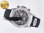Daytona 116589 TBR “Eye of the Tiger” Clean 1:1 Best Edition 904L SS Black Diamonds Dial on Black Rubber Strap SA4130 - Görsel 8