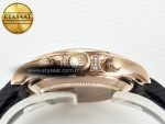 Daytona 116595 RBOW Clean RG 1:1 Best Edition 904L Rainbow Black Diamonds Dial on Black Rubber Strap SA4130 - Görsel 16