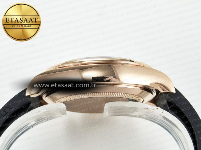 Daytona 116595 RBOW Clean RG 1:1 Best Edition 904L Rainbow Diamonds Dial on Black Rubber Strap SA4130 - Görsel 14