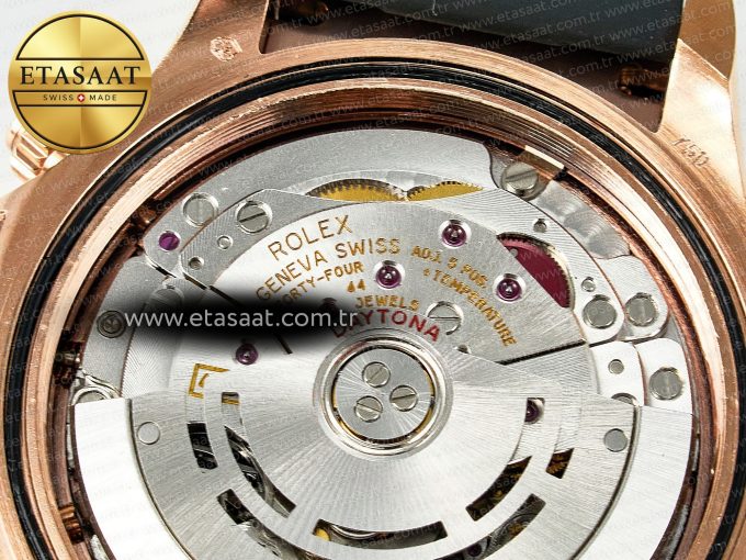 Daytona 116595 RBOW Clean RG 1:1 Best Edition 904L Rainbow Diamonds Dial on Black Rubber Strap SA4130 - Görsel 22