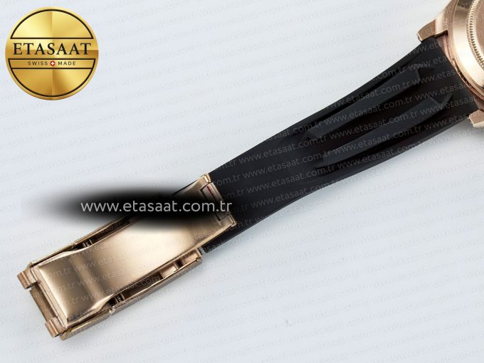 Daytona 116595 RBOW Clean RG 1:1 Best Edition 904L Rainbow Diamonds Dial on Black Rubber Strap SA4130 - Görsel 27