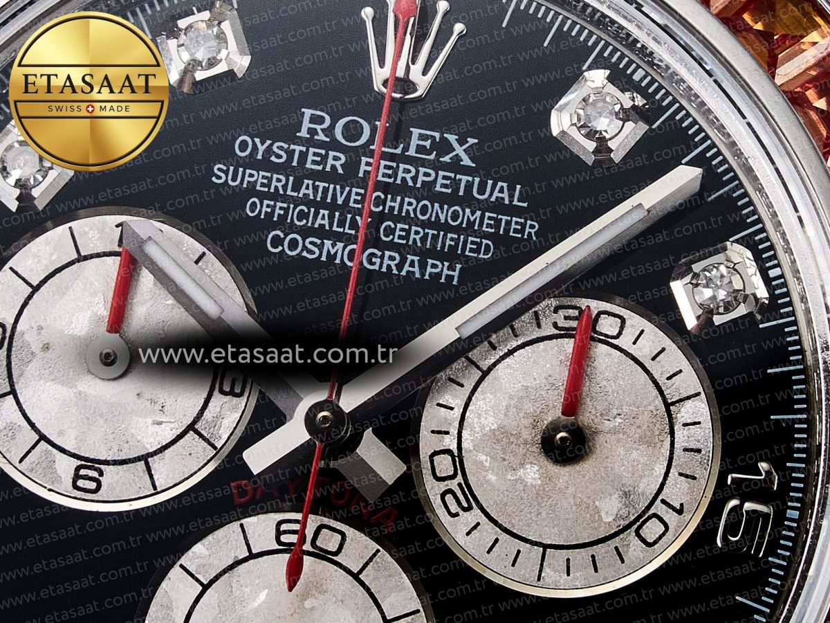 Rolex Daytona 116599 Black Diamonds  SA4130 - Görsel 11