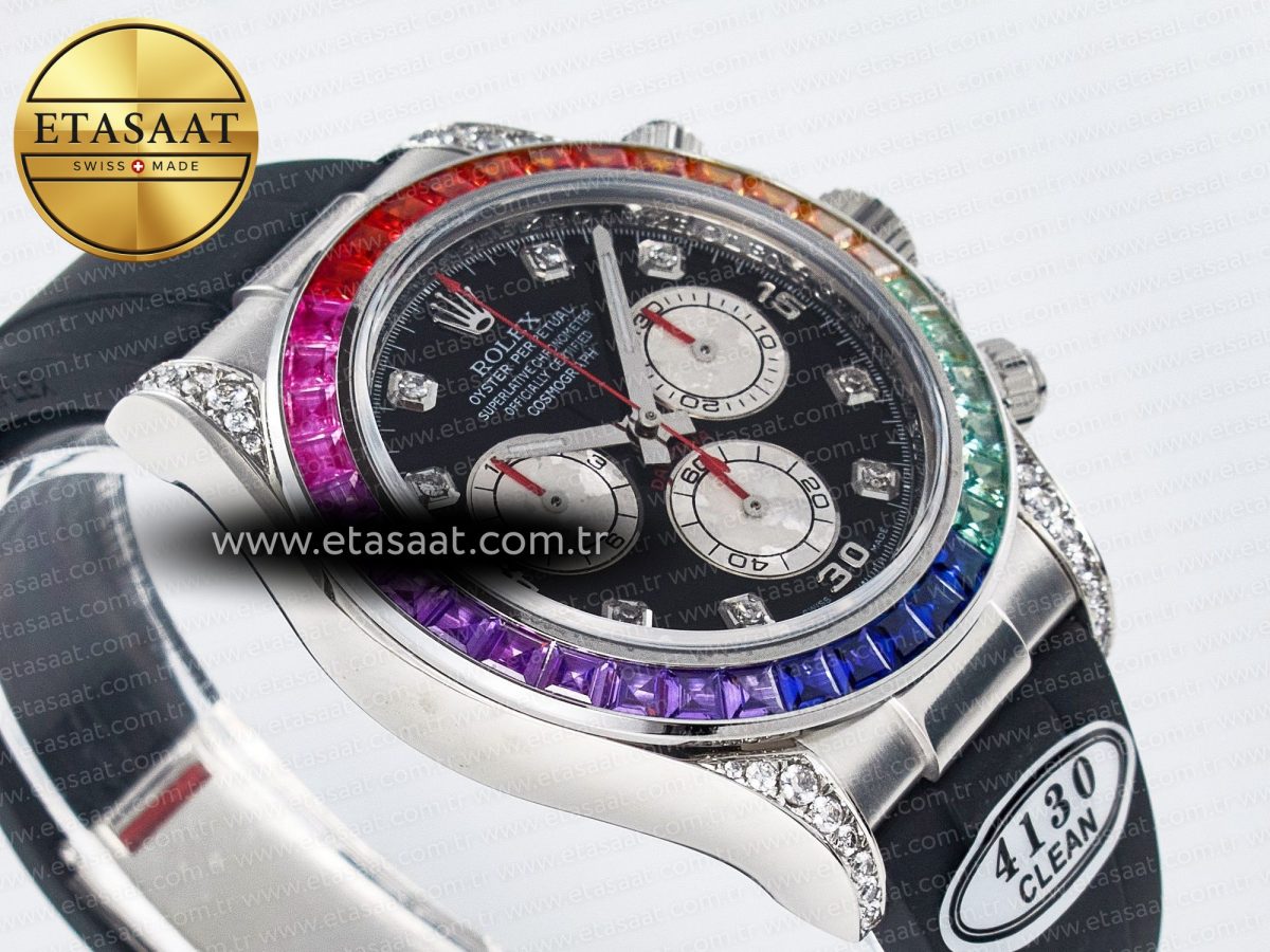 Rolex Daytona 116599 Black Diamonds  SA4130 - Görsel 7