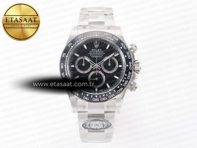 Daytona 126500 Clean 1:1 Best Edition 904L SS Case and Bracelet Black Dial SH4131 - Görsel 3