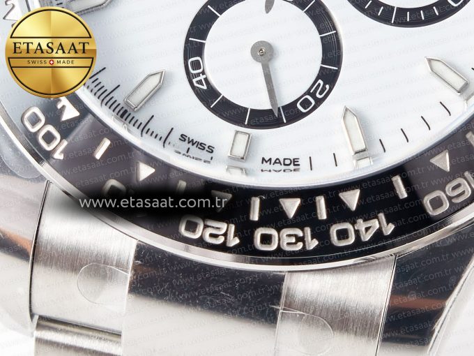 Daytona 126500 Panda Clean 1:1 Best Edition 904L SS Case and Bracelet White Dial SH4131 - Görsel 13