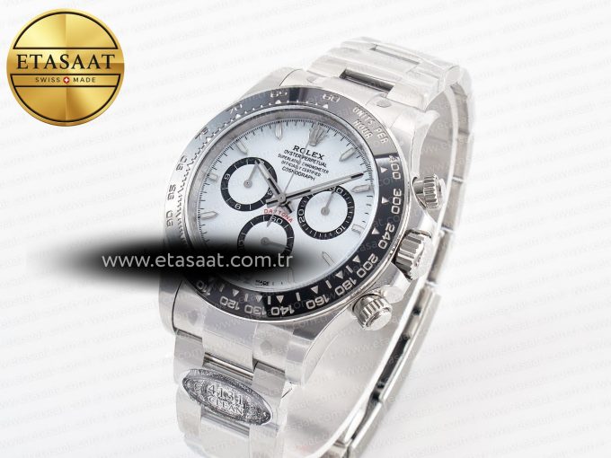 Daytona 126500 Panda Clean 1:1 Best Edition 904L SS Case and Bracelet White Dial SH4131 - Görsel 2