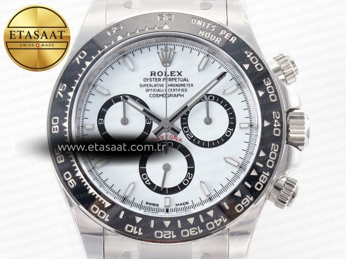 Daytona 126500 Panda Clean 1:1 Best Edition 904L SS Case and Bracelet White Dial SH4131 - Görsel 4
