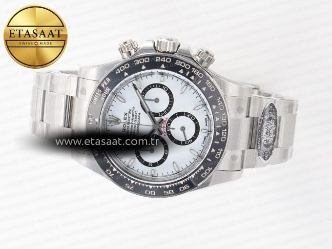 Daytona 126500 Panda Clean 1:1 Best Edition 904L SS Case and Bracelet White Dial SH4131 - Görsel 7