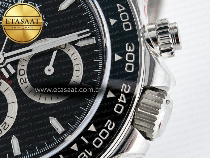 Daytona 126500 QF 1:1 Best Edition Black Dial on SS Bracelet Strap SH4131 V5 (48 Hours Power Reserve) - Görsel 11