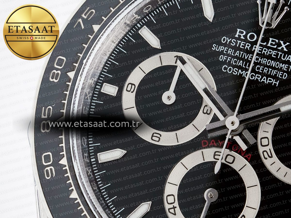Daytona 126500 QF 1:1 Best Edition Black Dial on SS Bracelet Strap SH4131 V5 (48 Hours Power Reserve) - Görsel 13
