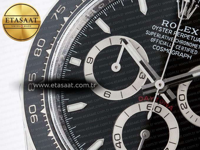 Daytona 126500 QF 1:1 Best Edition Black Dial on SS Bracelet Strap SH4131 V5 (48 Hours Power Reserve) - Görsel 13