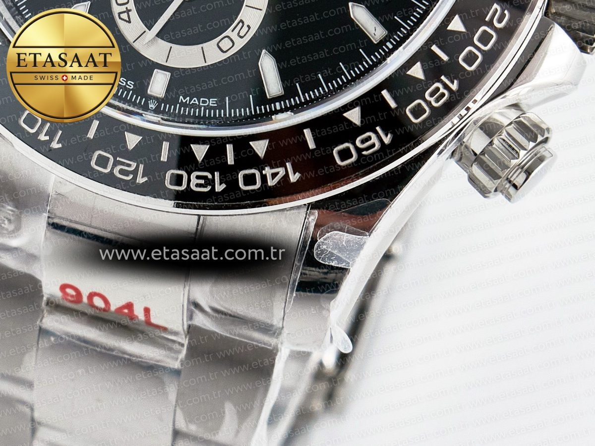 Daytona 126500 QF 1:1 Best Edition Black Dial on SS Bracelet Strap SH4131 V5 (48 Hours Power Reserve) - Görsel 14