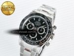 Daytona 126500 QF 1:1 Best Edition Black Dial on SS Bracelet Strap SH4131 V5 (48 Hours Power Reserve) - Görsel 2