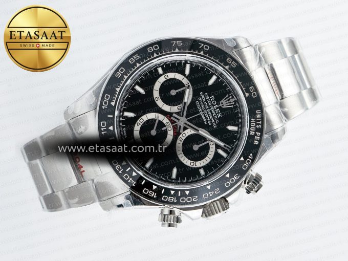 Daytona 126500 QF 1:1 Best Edition Black Dial on SS Bracelet Strap SH4131 V5 (48 Hours Power Reserve) - Görsel 8