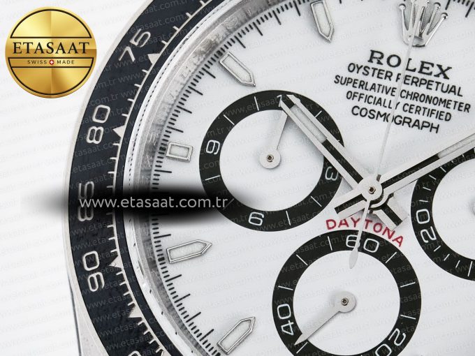 Daytona 126500 QF 1:1 Best Edition White Dial on SS Bracelet Strap SH4131 V5 (48 Hours Power Reserve) - Görsel 12