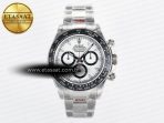 Daytona 126500 QF 1:1 Best Edition White Dial on SS Bracelet Strap SH4131 V5 (48 Hours Power Reserve) - Görsel 3