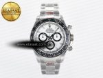 Daytona 126500 QF 1:1 Best Edition White Dial on SS Bracelet Strap SH4131 V5 (48 Hours Power Reserve) - Görsel 3