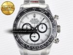 Daytona 126500 QF 1:1 Best Edition White Dial on SS Bracelet Strap SH4131 V5 (48 Hours Power Reserve) - Görsel 4