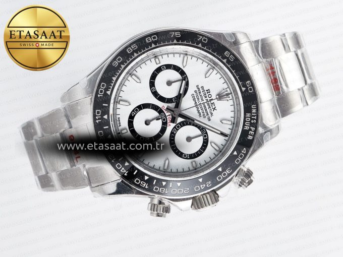 Daytona 126500 QF 1:1 Best Edition White Dial on SS Bracelet Strap SH4131 V5 (48 Hours Power Reserve) - Görsel 8