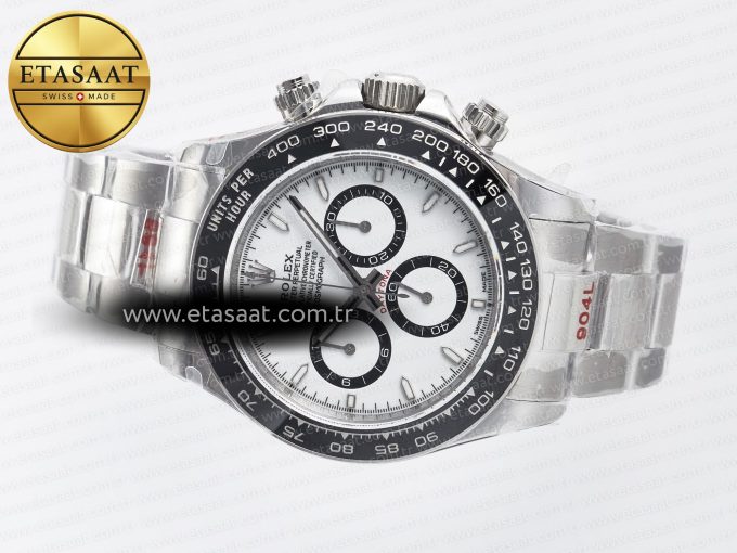 Daytona 126500 QF 1:1 Best Edition White Dial on SS Bracelet Strap SH4131 V5 (48 Hours Power Reserve) - Görsel 9
