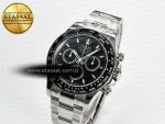Daytona 126500 VSF 1:1 Best Edition 904L Steel Black Dial on SS Braclet DD4131
