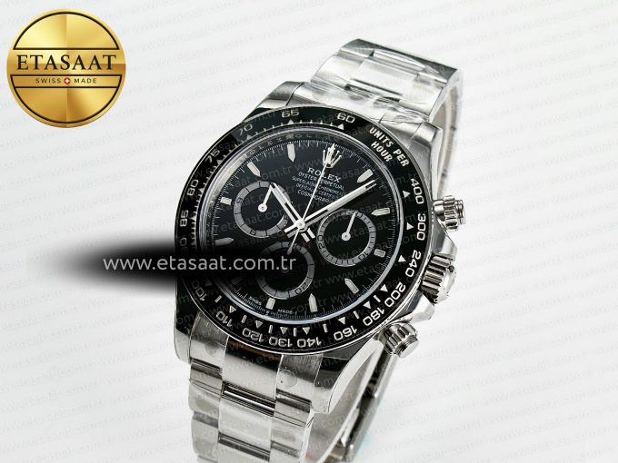 Daytona 126500 VSF 1:1 Best Edition 904L Steel Black Dial on SS Braclet DD4131 - Görsel 1