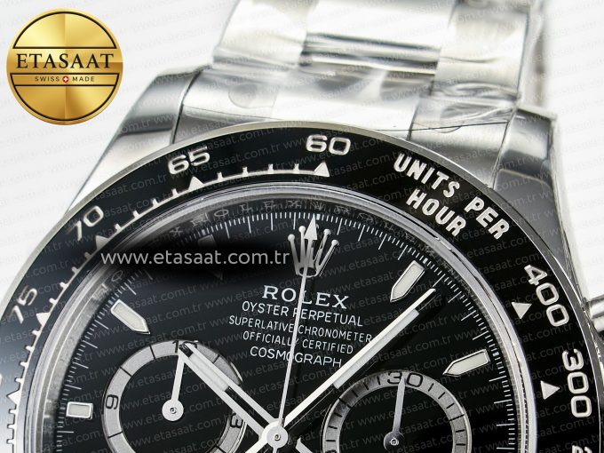Daytona 126500 VSF 1:1 Best Edition 904L Steel Black Dial on SS Braclet DD4131 - Görsel 10