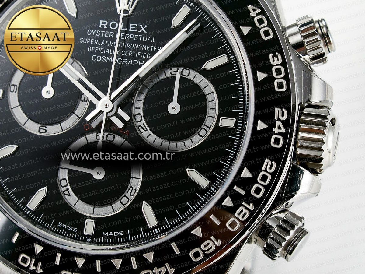 Daytona 126500 VSF 1:1 Best Edition 904L Steel Black Dial on SS Braclet DD4131 - Görsel 11